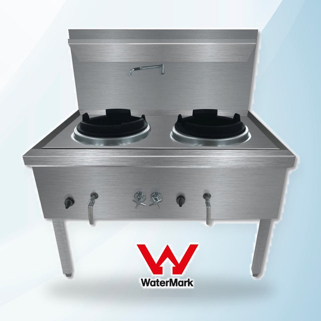AMING standardized product image - WW-2L Stainless Steel Waterless LPG Gas Double Wok