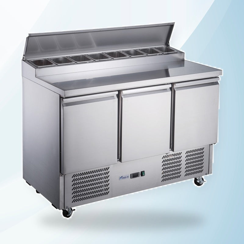 AMING standardized product image - FED-X Three Door Salad Prep Fridge - XGNS1300D