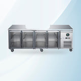 AMING standardized product image - FED-X Four Glass Door Bench Fridge - XUB7C22G4V
