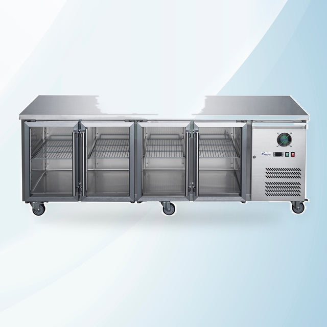 AMING standardized product image - FED-X Four Glass Door Bench Fridge - XUB7C22G4V