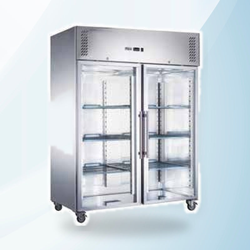AMING standardized product image - FED-X S/S Two Full Glass Door Upright Fridge - XURC1200G2V