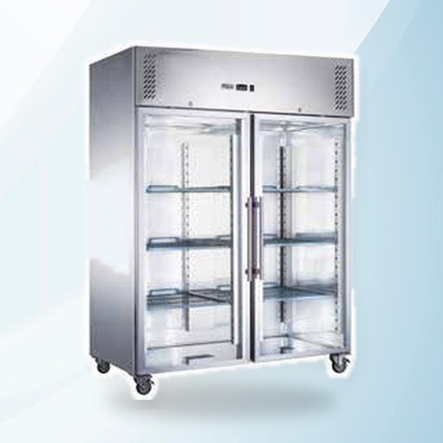 AMING standardized product image - FED-X S/S Two Full Glass Door Upright Fridge - XURC1200G2V