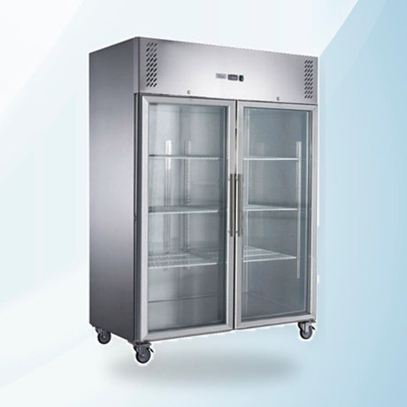 AMING standardized product image - FED-X S/S Two Full Glass Door Upright Freezer - XURF1200G2V