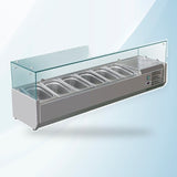 AMING standardized product image - FED-X Flat Glass Salad Bench - XVRX1500/380