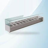 AMING standardized product image - FED-X Flat Glass Salad Bench - XVRX2000/380