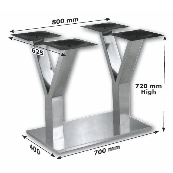 YY-Shape Stainless Steel Table Base (SL13-58-576)
