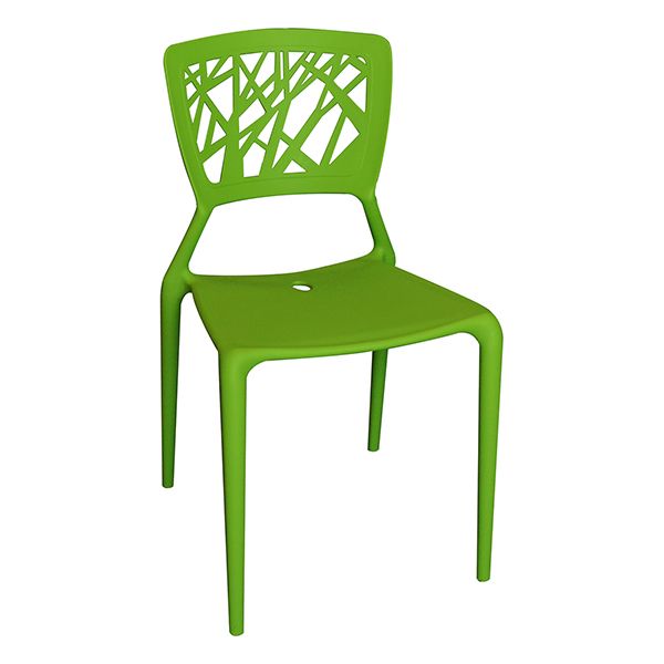 Charisma White Outdoor Polypropylene Chair (125-APP-W)
