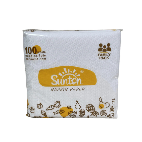 PakMax 1 ply 100 Sheets 1/4 Fold White Napkin (FWN114-315-100) — Carton of 4800