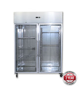 GRAND ULTRA Two Glass Doors Upright Freezer 1200L (GN1200BTG)