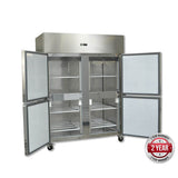 GRAND ULTRA Four 2/1 S/S Door Upright Fridge (GN1410TNM)
