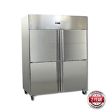 GRAND ULTRA Four 2/1 S/S Door Upright Fridge (GN1410TNM)