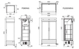 双玻璃门冰箱 P1000WB-A