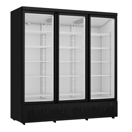 Triple Glass Door Colourbond Upright Drink Fridge Bottom Mounted - LG-1500BGBM
