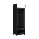 EX-SHOWROOM Thermaster Single Glass Door Black Colourbond Upright Drink Fridge (LG-540BP-1)