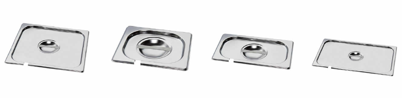 STAINLESS STEEL LIDS WITH CUT FOR SPOON 265 162 P14000