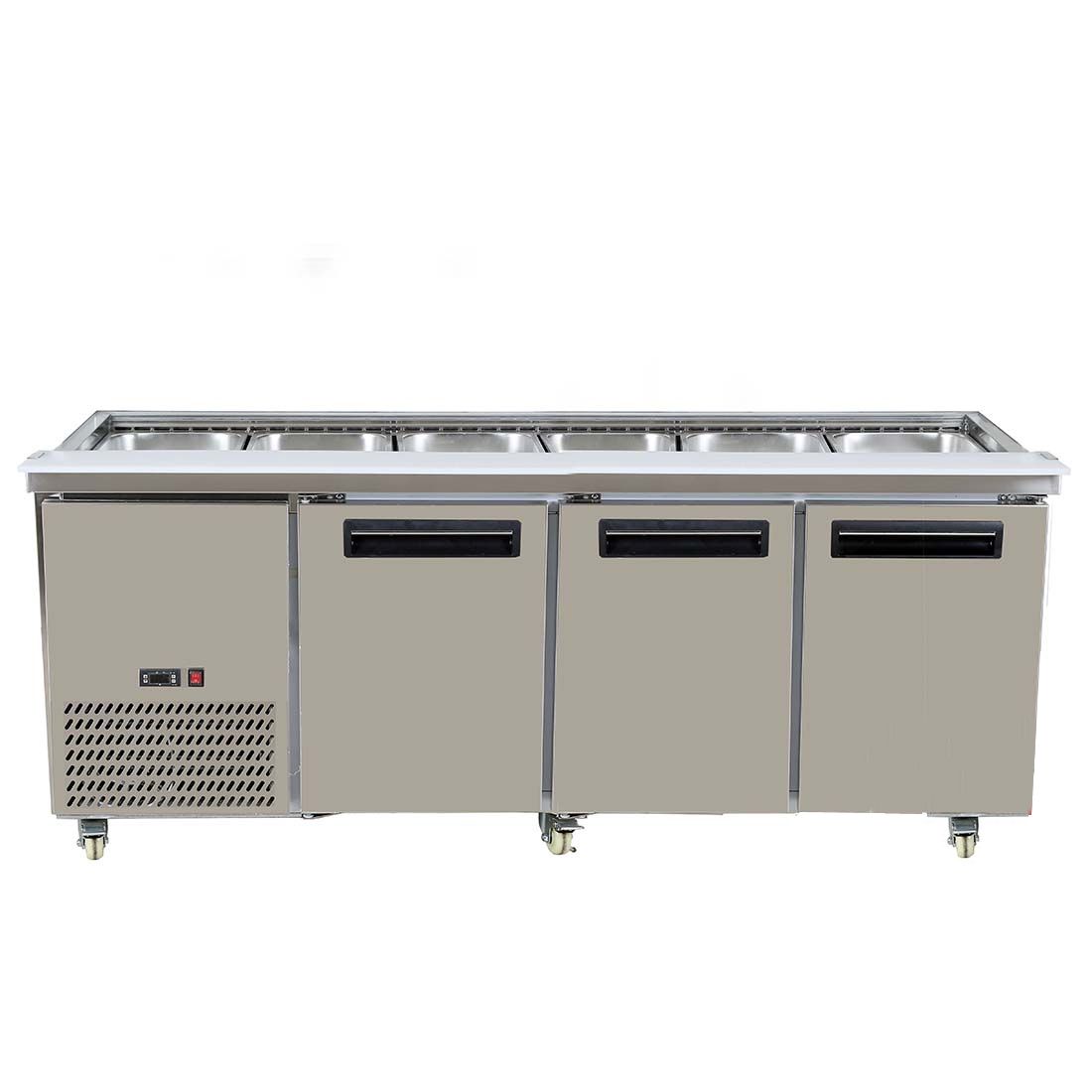 Bench Station Three Door - 6× 1/1 GN Pans (PG210FA-B)