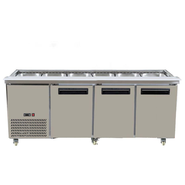 Bench Station Three Door - 6× 1/1 GN Pans (PG210FA-B)