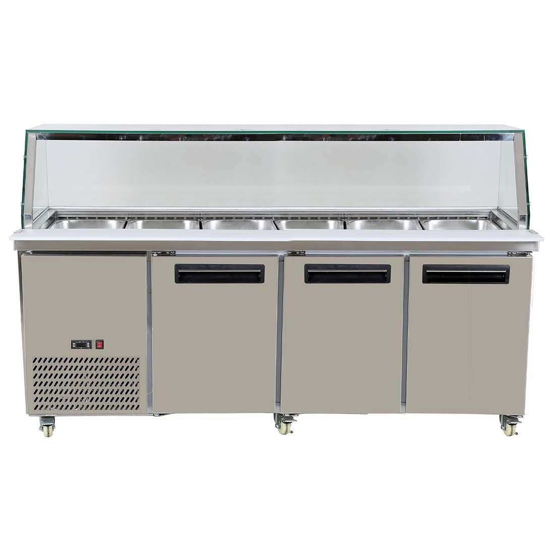 PG210FA-YG Cold Salad and Noodle Bar 6x1/1 GN Pans