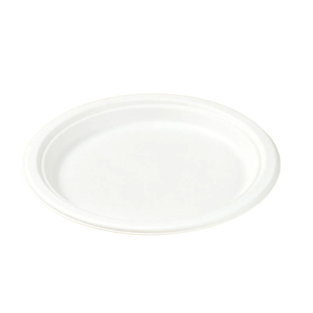 PakMax 10" Sugarcane Round Plate,Ø258*20.5mm (PL-R10) — Carton of 500