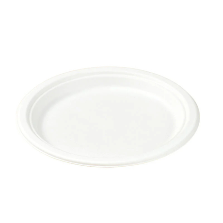 PakMax 10" Sugarcane Round Plate,Ø258*20.5mm (PL-R10) — Carton of 500
