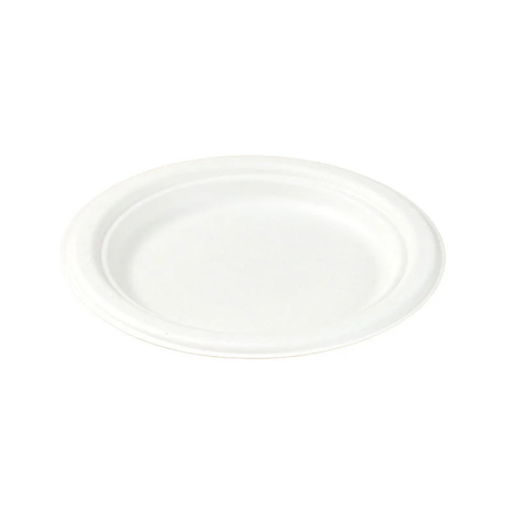 PakMax 7" Sugarcane Round Plate，Ø175*15.8mm (PL-R7) — Carton of 1000