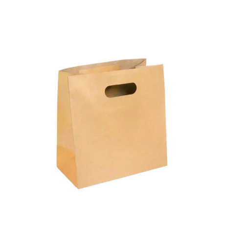 PakMax Small Die Cut Handle Kraft Paper Bags (RPPB-120-S) — Carton of 300