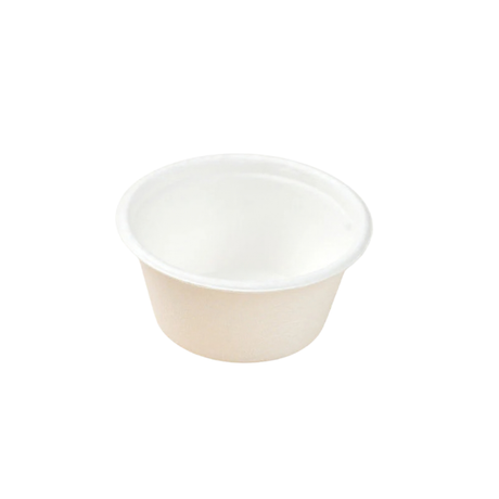 PakMax 2oz Sugarcane Sauce Cup (SC-62-2) — Carton of 2000