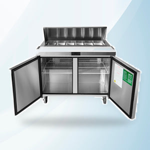 Atosa 2 Door Sandwich Bar With Glass Canopy 1225Mm (MSF8302G)