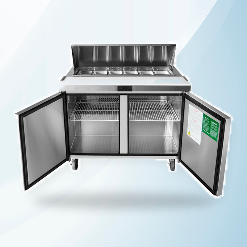AMING standardized product image - Atosa 2 Door Sandwich Bar with Glass Canopy 1225MM MSF8302G