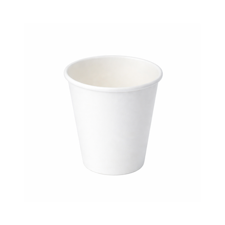 PakMax White 8oz 80mm Single Layer Hot Paper Cup (SLHPC-80-8W) — Carton of 1000