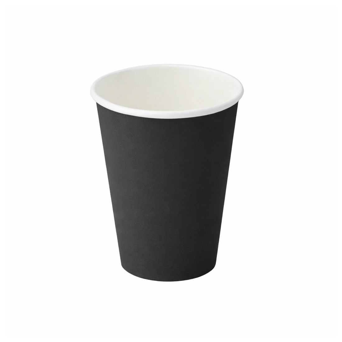 PakMax BLACK 8oz 90mm Single Layer Hot Paper Cup (SLHPC-90-8BK) — Carton of 1000