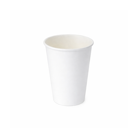 PakMax White 8oz 90mm Single Layer Hot Paper Cup (SLHPC-90-8W) — Carton of 1000