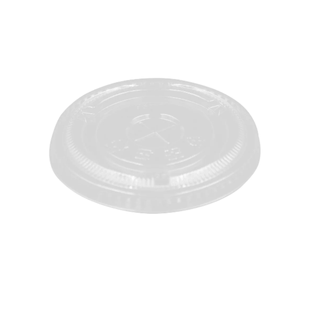 PakMax 98mm Cold Cup Flat Lid (CCFL-98C-PET-LID) — Carton of 1000