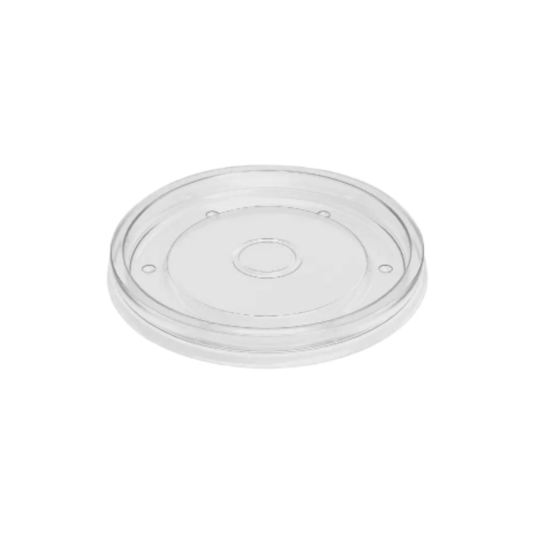 PakMax 96mm PP Lid Fit for 8/12/16oz Paper Deli Container (DELI-96-PP-LID) — Carton of 500