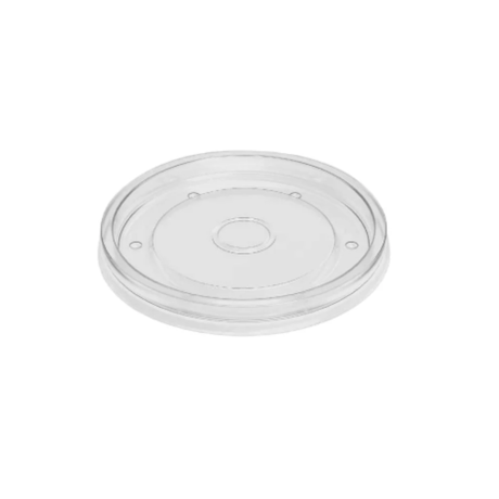 PakMax 96mm PP Lid Fit for 8/12/16oz Paper Deli Container (DELI-96-PP-LID) — Carton of 500