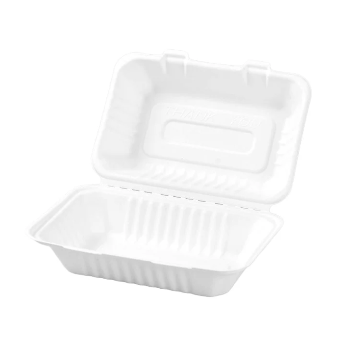 PakMax 9*6" Sugarcane Clamshell (CS-96) — Carton of 250