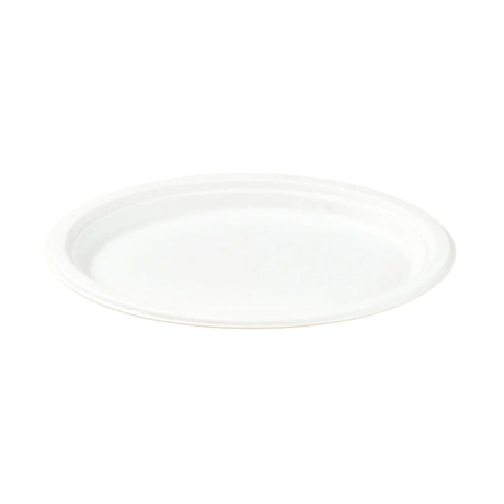 PakMax 10" Sugarcane Oval Plate (PL-O10) — Carton of 500